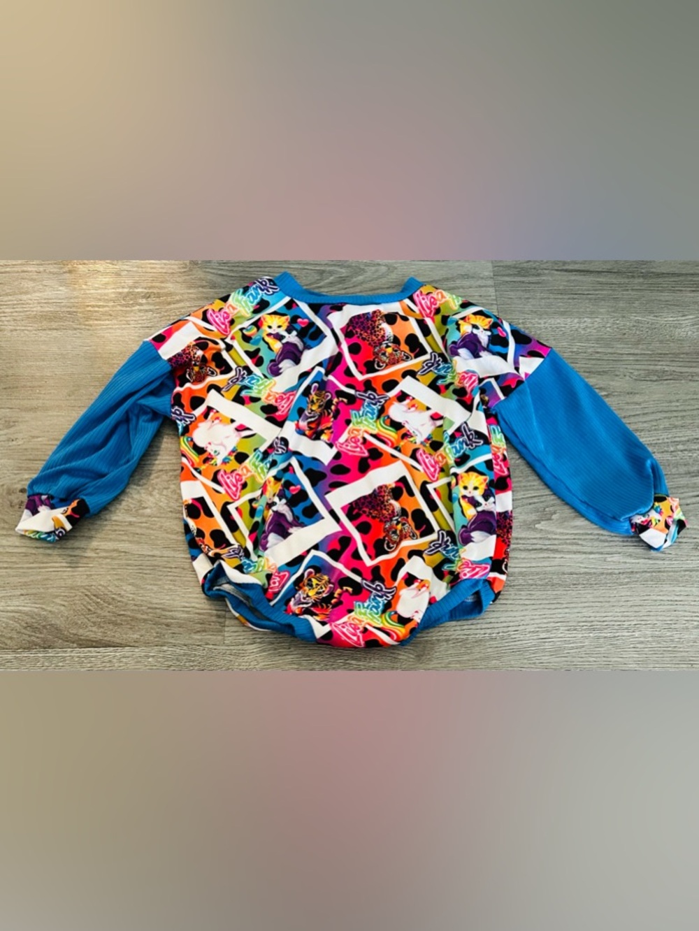 Savvy Prairie Boutique Lisa Frank Bubble Romper Custom Made 3T Butter Soft